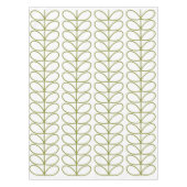 Pear and white Linear Stem Slate, retro stijl Tafelkleed (Voorkant)