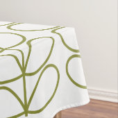 Pear and white Linear Stem Slate, retro stijl Tafelkleed (Voorbeeld)