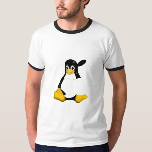 PEAR APPLE LINUX TUX MAC T-SHIRT (Voorkant)
