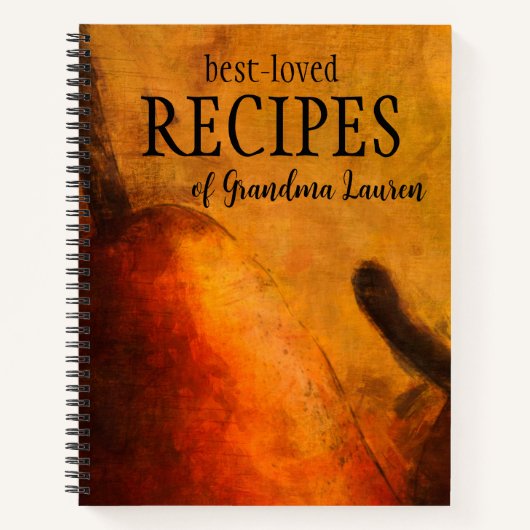 Pear Art Gepersonaliseerd Receptenboek Notitieboek (Voorkant)