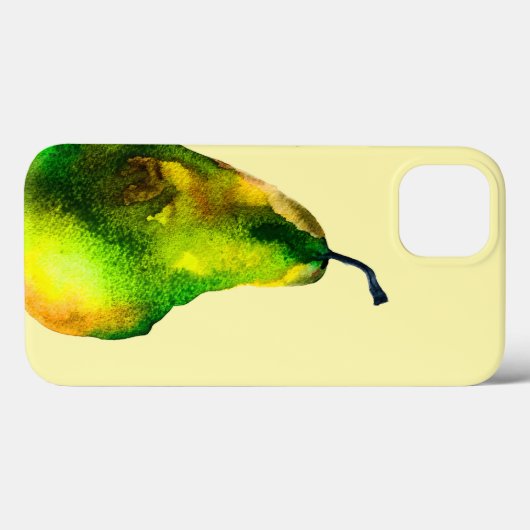 Pear art schattige waterverf Case-Mate iPhone case (Achterkant (horizontaal))