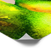 Pear art schattige waterverf poster (Hoek)