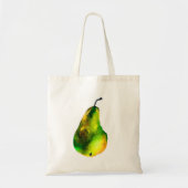 Pear art schattige waterverf tote bag (Voorkant)
