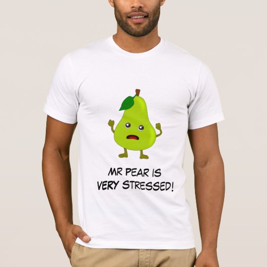 Pear: Bad Fruit Gang met  slogan T-shirt (Voorkant)