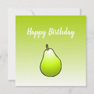 Pear Birthday Kaart