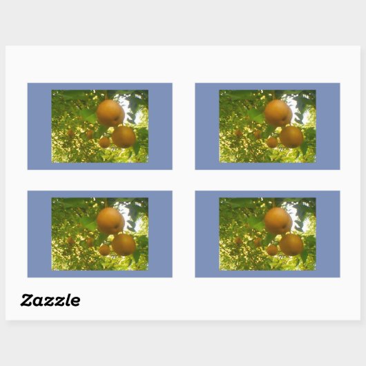 Pear Blooms Rechthoekige Sticker (Vel)