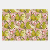 Pear Blossom Gift Wrap - set of 3 Inpakpapier Vel (Voorkant)