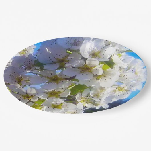 Pear Blossom Papieren Bordje (Gekanteld)