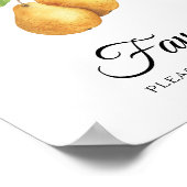 Pear bridal shower Favors please take one  Poster (Hoek)
