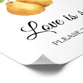 Pear bridal shower Love is sweet take a treat Poster (Hoek)