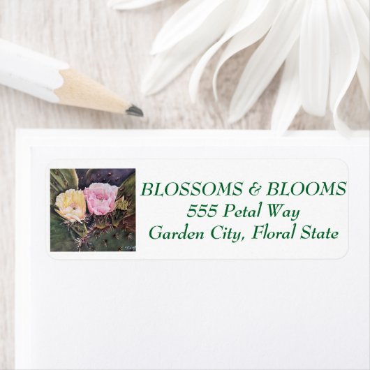 PEAR CACTUS FLOWERS ETIKET (Insitu)