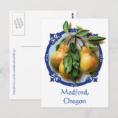 Pear Capitol van de wereld Medford, Oregon Souveni Briefkaart (Voorkant / Achterkant)
