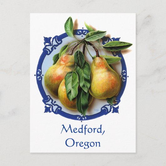 Pear Capitol van de wereld Medford, Oregon Souveni Briefkaart (Voorkant)