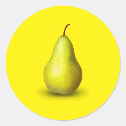Pear Classic Round Sticker (Voorkant)