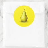 Pear Classic Round Sticker (Tas)
