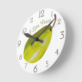 Pear Clock Ronde Klok (Hoek)