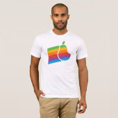 Pear Computer - Retro Apple Logo Parody Shirt (Voorkant volledig)