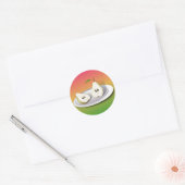 Pear Cut Ronde Sticker (Envelop)