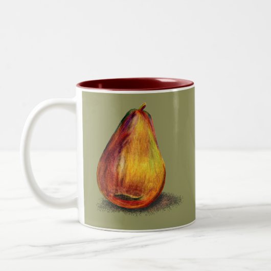 Pear Design Tweekleurige Koffiemok (Links)