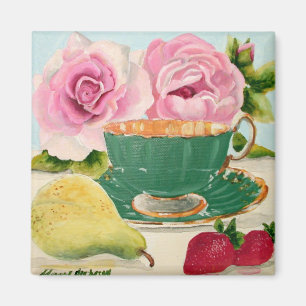 Pear en Tea Magnet