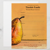 Pear Engraving Custom Family Recippage (Voorkant / Achterkant)