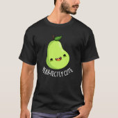 Pear-fectly Schattige Fruit Pear Pun Dark BG T-shirt (Voorkant)