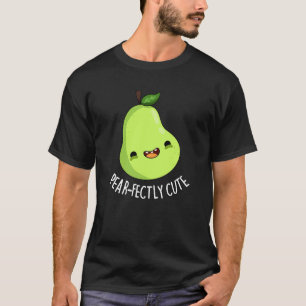 Pear-fectly Schattige Fruit Pear Pun Dark BG T-shirt