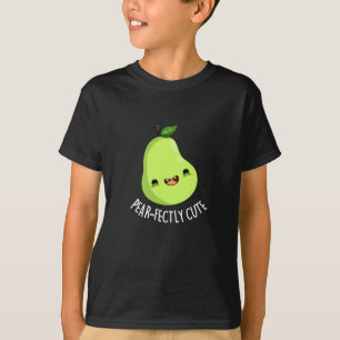 Pear-fectly Schattige Fruit Pear Pun Dark BG T-shirt