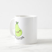 Pear-fectly Schattige Fruit Pear Pun Koffiemok (Voorkant links)