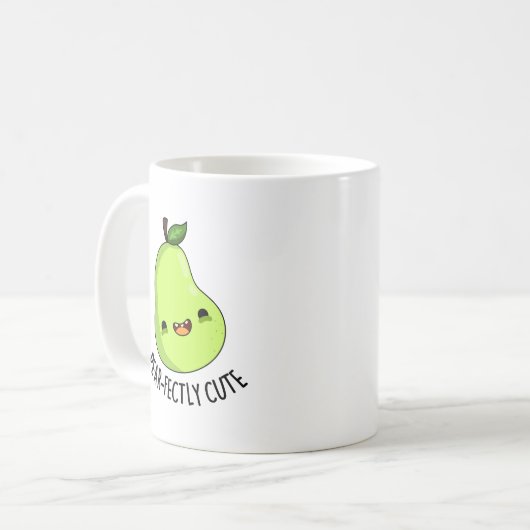 Pear-fectly Schattige Fruit Pear Pun Koffiemok (Voorkant links)