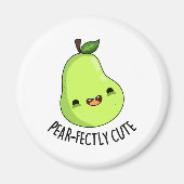 Pear-fectly Schattige Fruit Pear Pun Magneet (Voorkant)