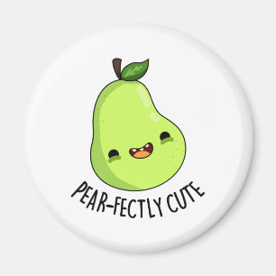 Pear-fectly Schattige Fruit Pear Pun Magneet