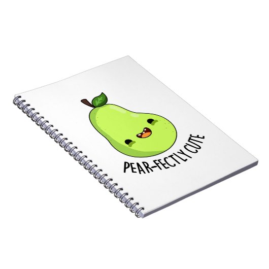 Pear-fectly Schattige Fruit Pear Pun Notitieboek (Rechterzijde)