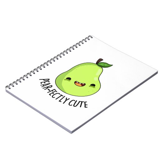 Pear-fectly Schattige Fruit Pear Pun Notitieboek (Linkerzijde)