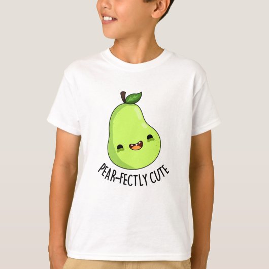 Pear-fectly Schattige Fruit Pear Pun T-shirt (Voorkant)