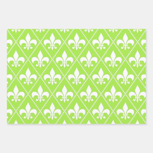 Pear Fleur de Lis Inpakpapier Vel (Voorkant 2)