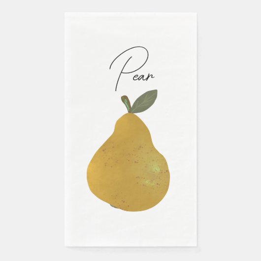 Pear Fruit Illustration  Servet (Voorkant)
