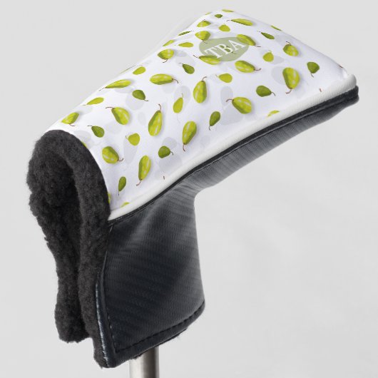 Pear Golf Putter Head Hoesje Golfheadcover (3/4 voorkant)