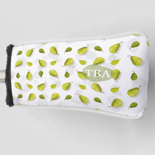 Pear Golf Putter Head Hoesje Golfheadcover (Voorkant)