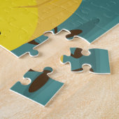 Pear Grapefruit Pineappel Peach Cartoon Cute Food Legpuzzel (Zijkant)