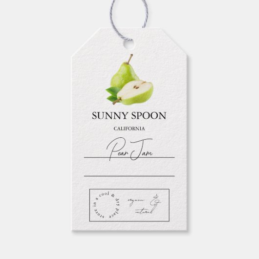 Pear Hang Label Cadeaulabel (Voorkant)