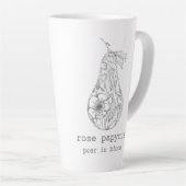 Pear in Bloom Latte Mok (Rechterhoek)