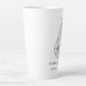 Pear in Bloom Latte Mok (Voorkant)