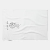 Pear in Bloom Theedoek (Horizontaal)