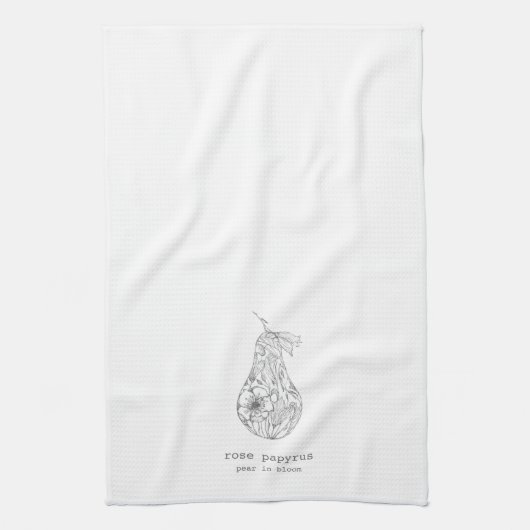 Pear in Bloom Theedoek (Verticaal)