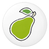 Pear Keramische Knop (Voorkant)