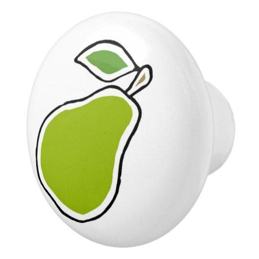 Pear Keramische Knop (Rechts)