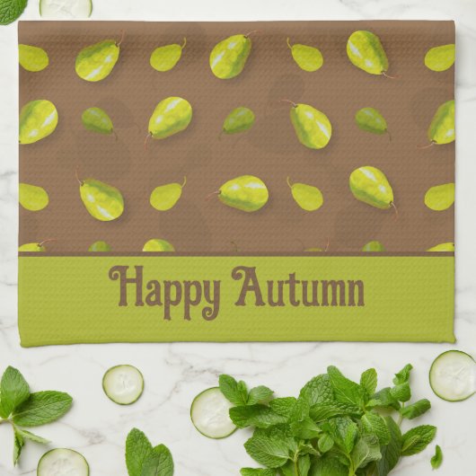 Pear keukenhanddoek (Gevouwen)