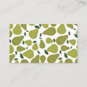 Pear koppels baby shower Luier Raffle Informatiekaartje (Achterkant)