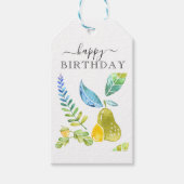Pear & Lemons HAPPY BIRTHDAY Cadeau Label Cadeaulabel (Voorkant)